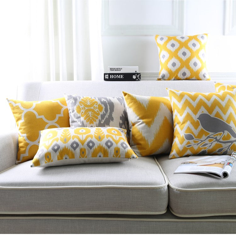 Yellow and Grey Ikat Collection - Hottest in Trend