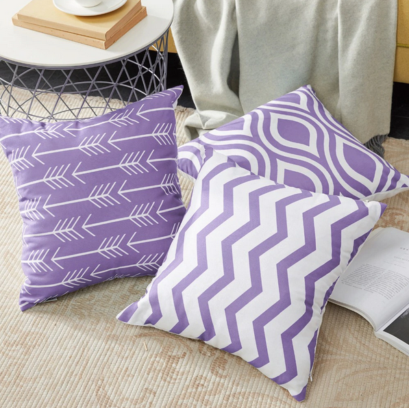 Purple/Lilac Cushion Covers - Go the extra mile