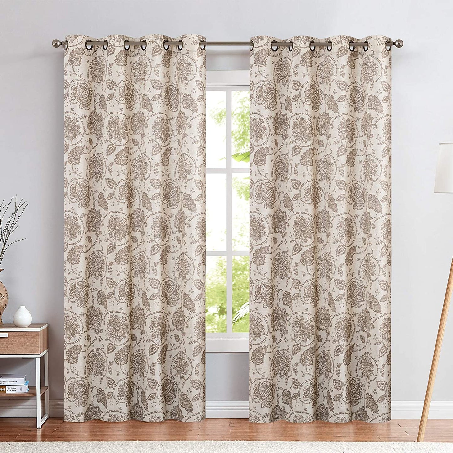 CURTAIN BEIGE 7 FT