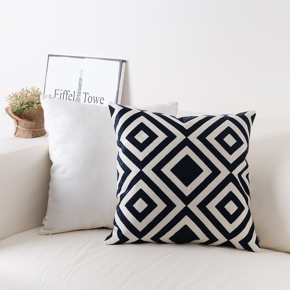 Checkers theme Black & White cushion Covers