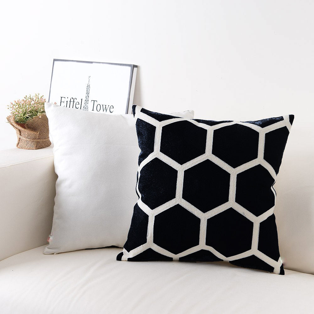 Checkers theme Black & White cushion Covers