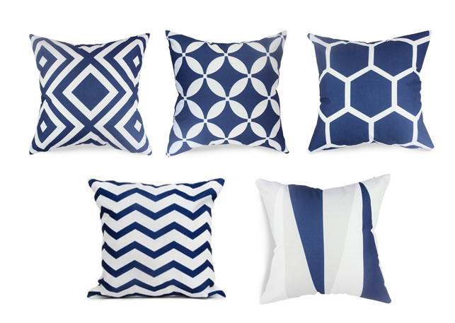 Dark Blue Decorative Cushion Covers