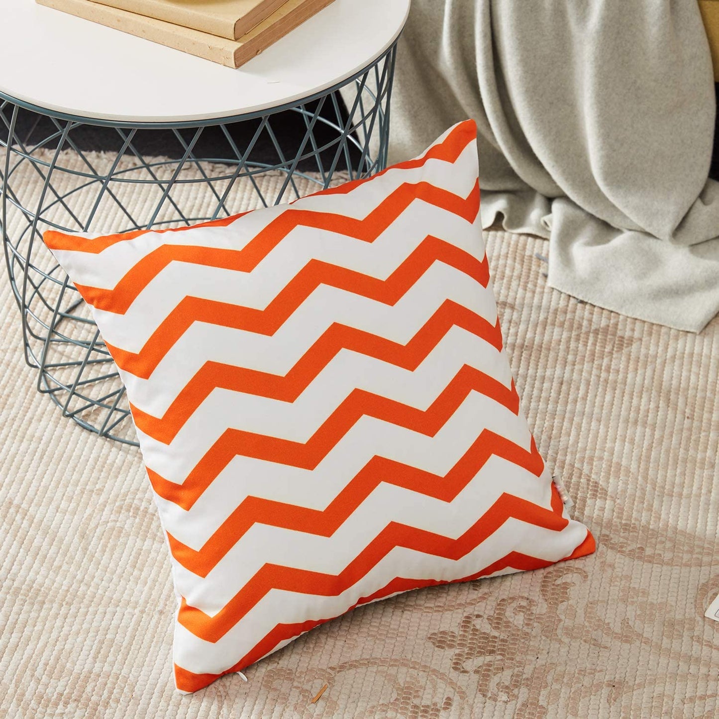 Citrus Range Throw Pillow Covers - Orange