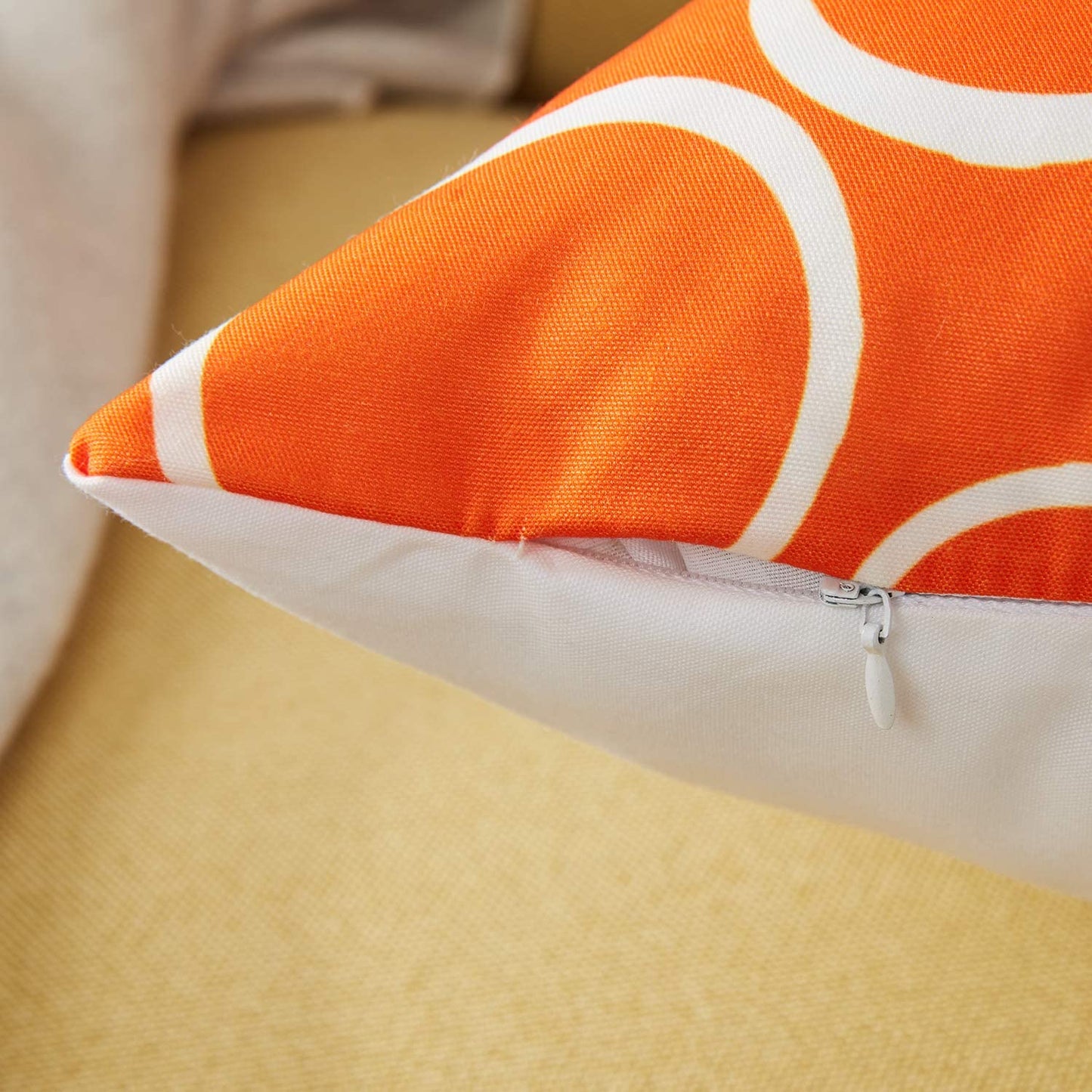 Citrus Range Throw Pillow Covers - Orange