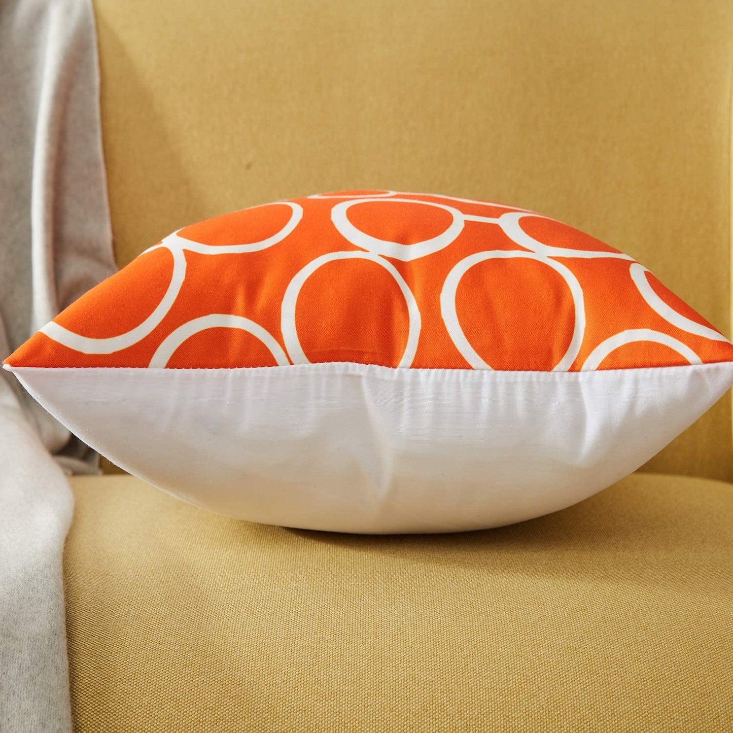 Citrus Range Throw Pillow Covers - Orange