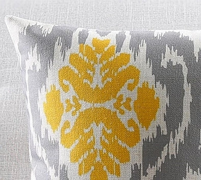 Yellow and Grey Ikat Collection - Hottest in Trend