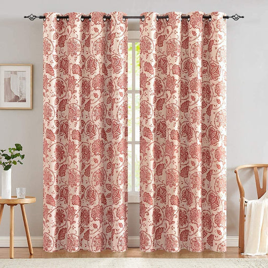 curtain red 7 ft